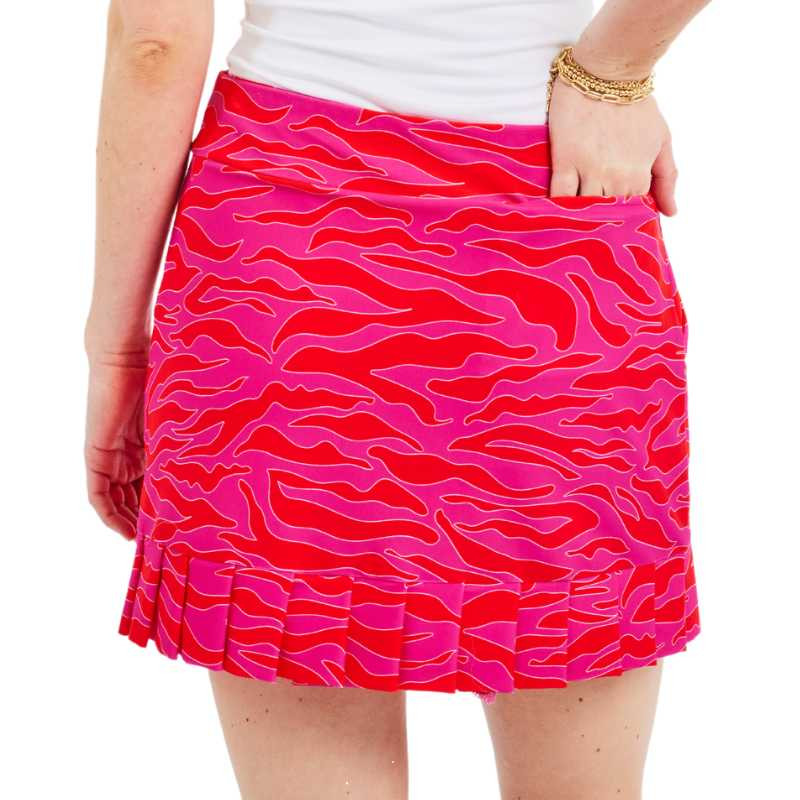 TzuTzu Huntress Kenley 16" Knife Pleat Golf Skort