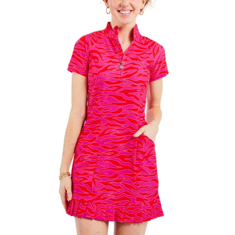 TzuTzu Huntress Pennie Short Sleeve  Pleat Dress