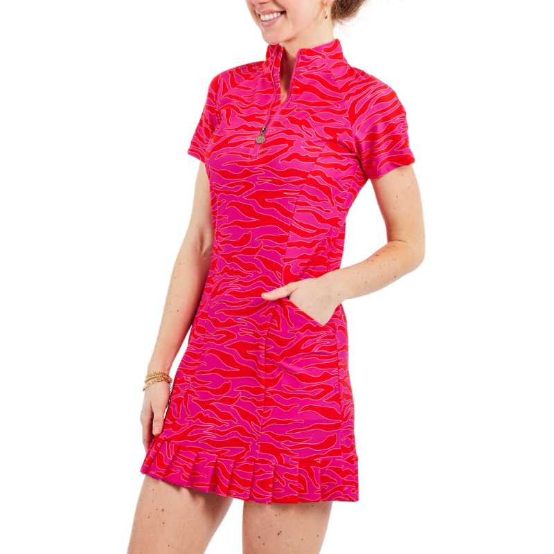 TzuTzu Huntress Pennie Short Sleeve  Pleat Dress
