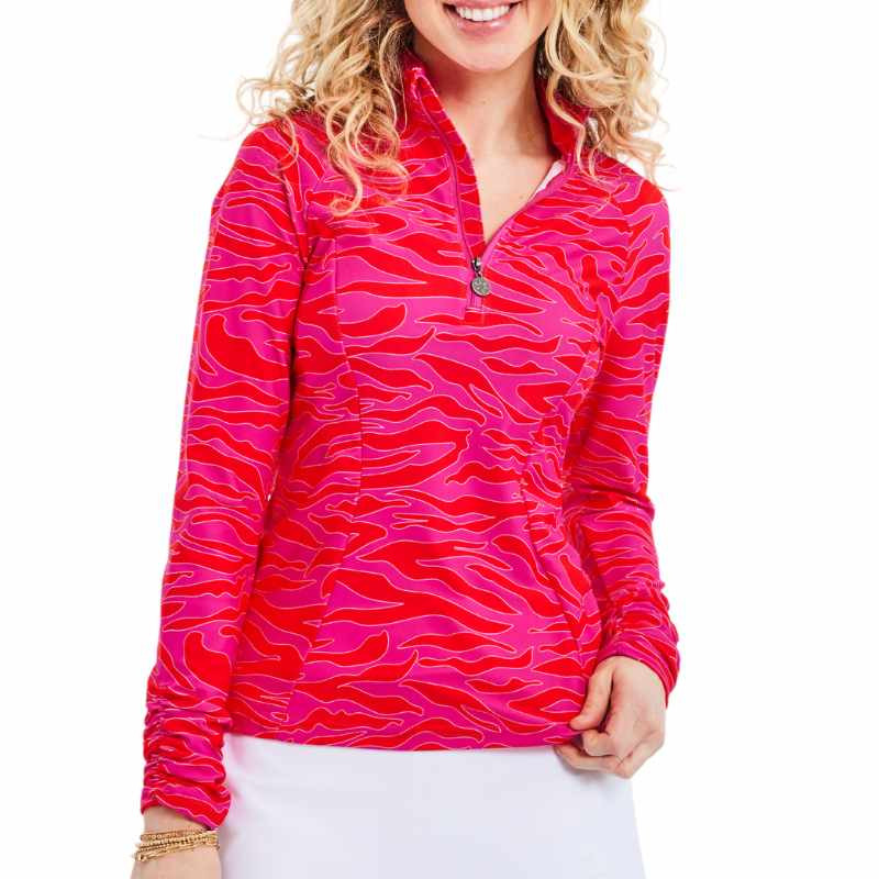 TzuTzu Huntress Sara Ruched Long Sleeve Mock