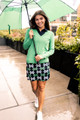 Golftini Stretch Tech Whirlwind Navy/Kelly Green Skort