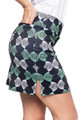 Golftini Stretch Tech Whirlwind Navy/Kelly Green Skort