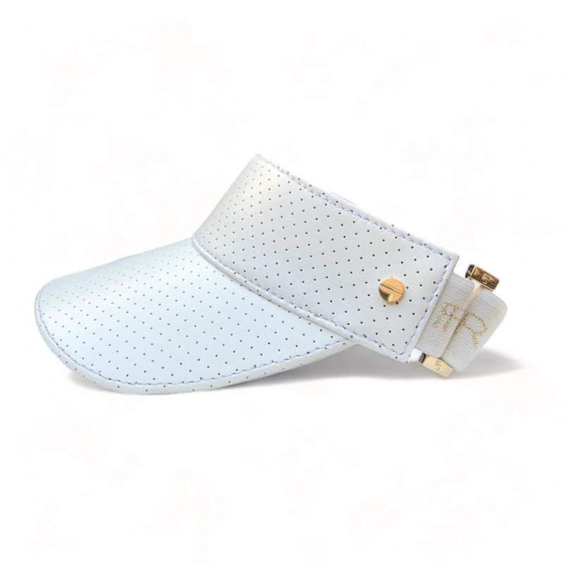 FENIX Leather Visor - White/Gold