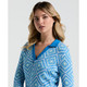 Original Penguin French Blue Lattice Jacquard Golf Sweater