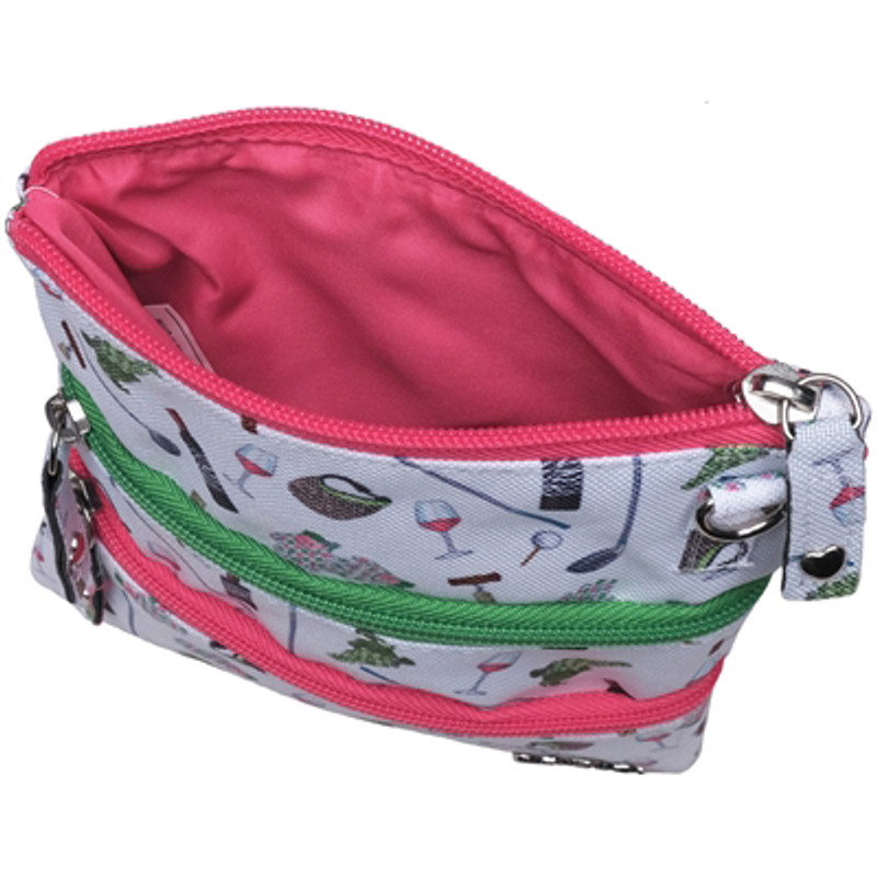 Glove It 2-Zip Cross Body Bag - Nine & Wine