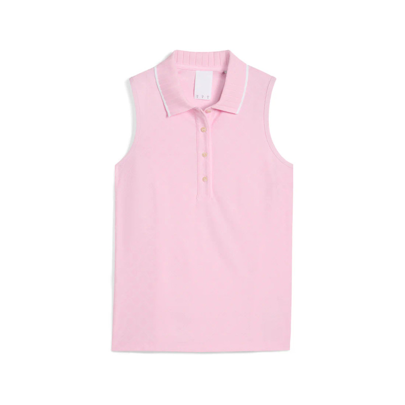 PUMA x AP Sleeveless Jacquard Golf Polo