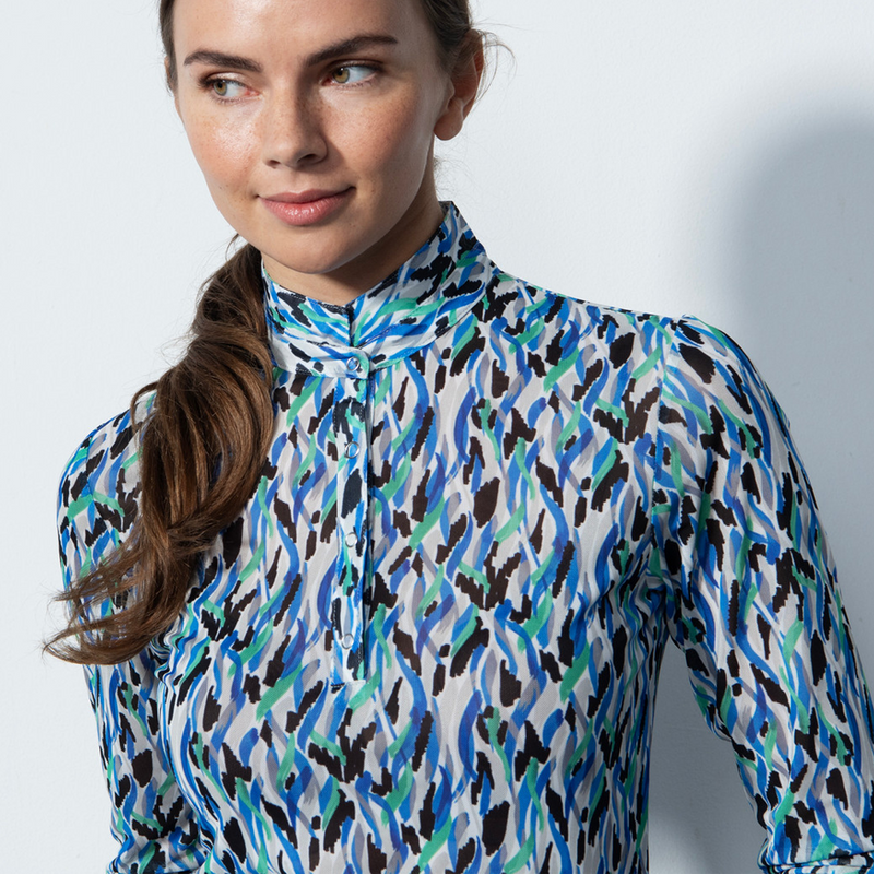 Daily Sports Digne Mesh Cosmic Quarter Sleeve Polo