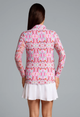 IBKUL Ridley Long Sleeve Ruched Polo