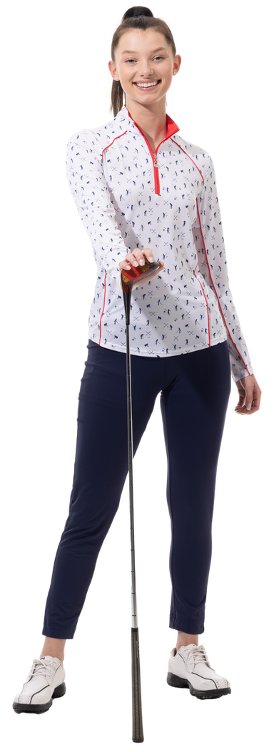 SanSoleil SunGlow Putt Above Long Sleeve Mock