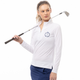SanSoleil SolMelange Golf Club Quarter Zip Pullover