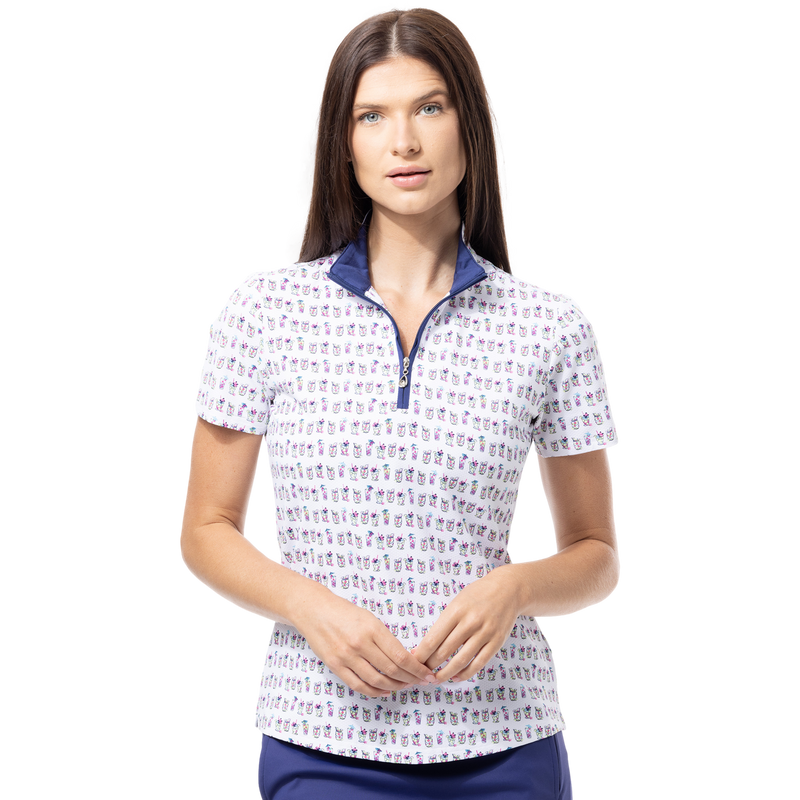 SanSoleil Bay Breeze Short Sleeve SolTeK LUX Mock