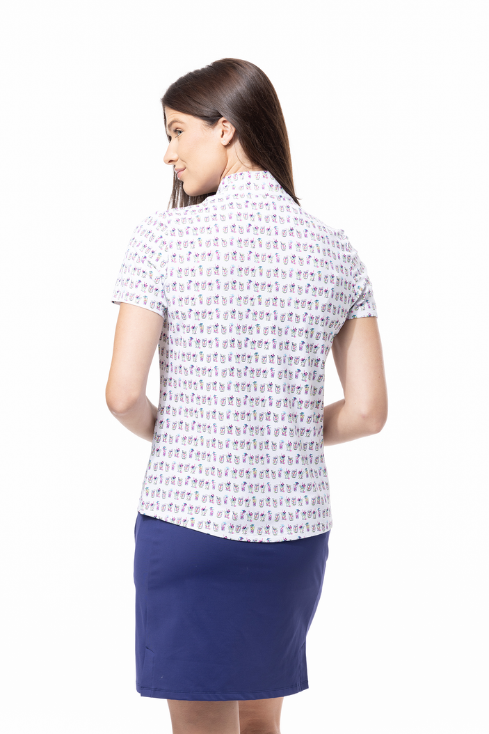 SanSoleil Bay Breeze Short Sleeve SolTeK LUX Mock