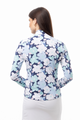  SanSoleil Magnolia Navy SolairCool Long Sleeve Solid Mock