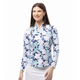  SanSoleil Magnolia Navy SolairCool Long Sleeve Solid Mock