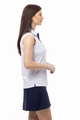 SanSoleil SolairCool Tipped Solid Sleeveless Polo