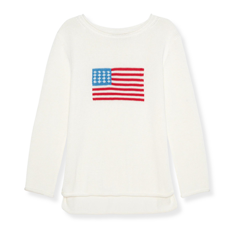 Ellsworth+Ivey American Flag Mid-Weight Sweater