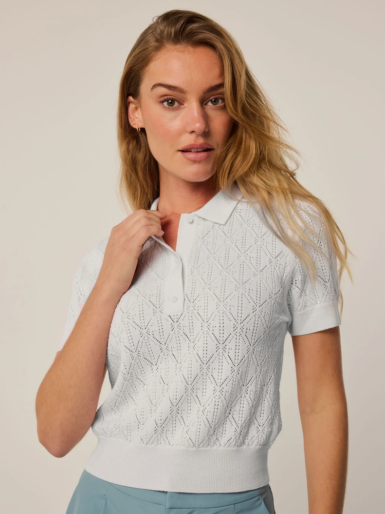 Greyson Arctic Pointelle Bardot Sweater