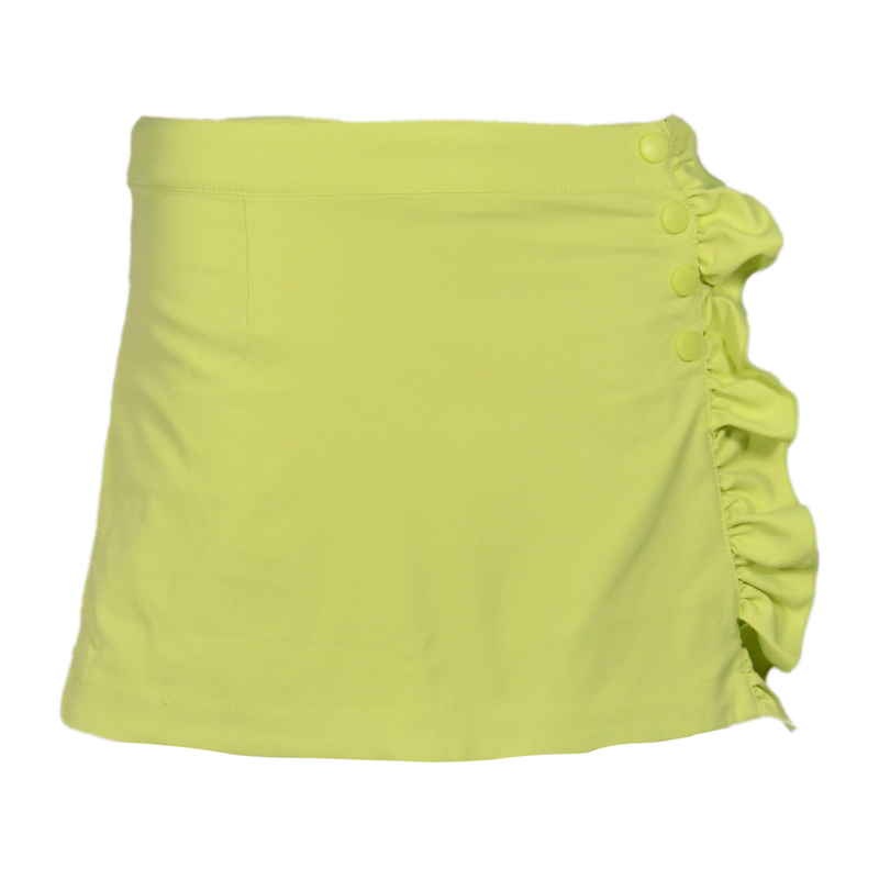 GARB Girls Fay Light Green Ruffle Golf Skort