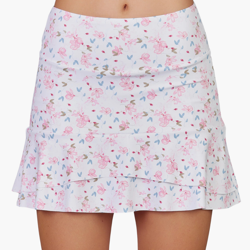 Denise Cronwall Leisurely Tiered Skort - Floral