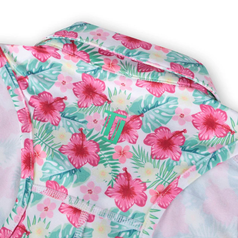 TJ Sport Tropical Racerback Polo