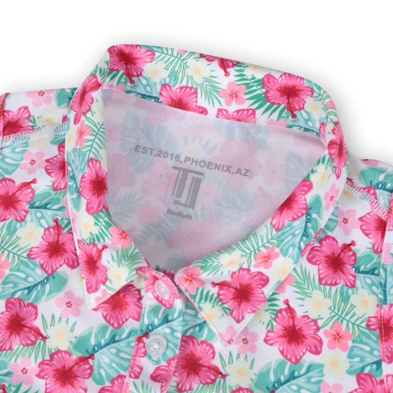 TJ Sport Tropical Racerback Polo